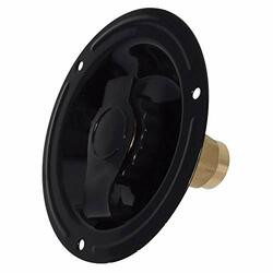 VALTERRA800-A010178LF WATER INLET, RECESSED BLACK