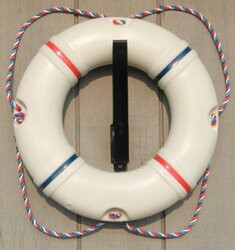 DOCK EDGE686-58421F LIFE RING 19 REC/POOLSIDE WHT
