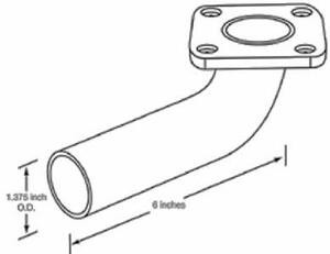 CUMMINS (ONAN GENERATORS)515-A026E098 EXHAUST ELBOW
