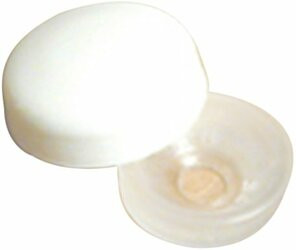 RV DESIGNER350-H601 SCREW COVER-WHT. (PACK OF 14)