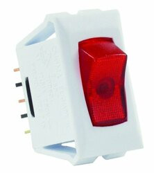 JR PRODUCTS342-12505 ILLUMINTED 12V/ON/OFF SW RD/WH