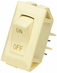 RV DESIGNER350-S279 SWITCH-RCKR 10A IVOR GOLD-TEXT