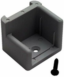 T-H MARINE232-DS1RDP DOOR STOP GRAY W/RIBS  RIGHT