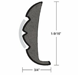 TACO METALS236-V219959WHC50D RIG VYN FLEX COR WH 1-9/16 50
