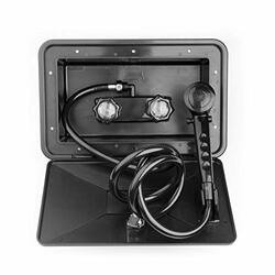 DURA FAUCET621-DFSA170BK EXTERIOR SHOWER BOX KIT BLACK