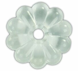 JR PRODUCTS342-20465 PLASTIC ROSETTESCLEAR