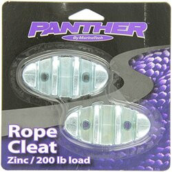PANTHER781-558400 ROPE CLEAT 3  ZINC      2/CD