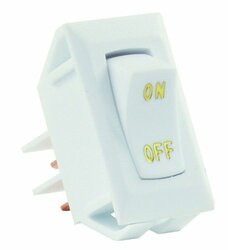 JR PRODUCTS342-12585 LABELED 12V ON/OFF SWITCH WHT
