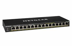 Netgear GS316PP100NAS NETGEAR Gigabit Ethernet Unmanaged High-Power PoE+ Switch with 183W PoE Budget & FlexPoE