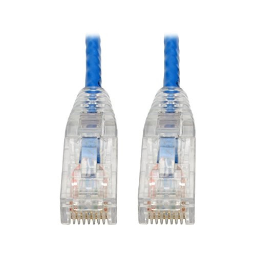 Tripp Lite N201-S6N-BL Cat6 Gigabit Snagless Molded Slim UTP Patch Cable (RJ45 M/M) Blue 6in. N201S6NBL