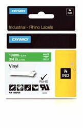 Dymo 784-1805420 RHINO 3/4 GREEN VINYL (WHITE PRINT)