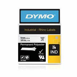 Dymo 784-18482 RHINO 3/8 WHITE PERMANENT POLY LABELS