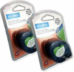 Dymo 784-10697 LETRA TAG 1/2 PAPER TAPE