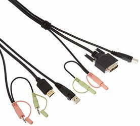 ATEN 2L7D02DH 6 USB HDMI TO DVI-D KVM CABLE WITH AUDIO