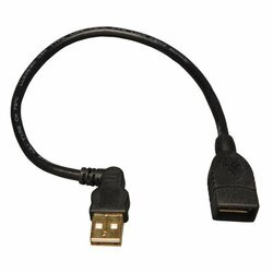 TRIPP LITE U005-10I USB A/A EXTENSION CABLE (USB-A LEFT-ANGLE M TO USB-A F) 10-IN.