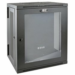 TRIPP LITE SRW15USG 15U WALL MOUNT RACK ENCLOSURE SERVER CABINET W HINGED ACRYLIC WINDOW