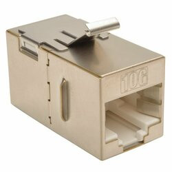 TRIPP LITE N235-001-SH CAT6 STRAIGHT MODULAR IN-LINE SNAP-IN COUPLER RJ45 F/F TAA GSA