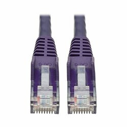 TRIPP LITE N201-001-PU 1FT CAT6 SNAGLESS MOLDED PATCH CABLE UTP PURPLE RJ45 M/M 1FT