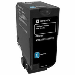 LEXMARK 74C00CG CS720, CS725, CX725 CYAN RETURN PROGRAM TONER CARTRIDGE TAA