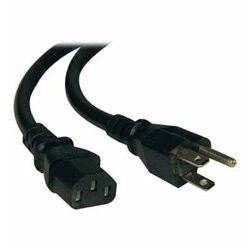 UNIRISE USA, LLC PWCD-515PC13-10A-06F-BLK 6FT POWER CORD 5/15P - C13 10AMP BLACK