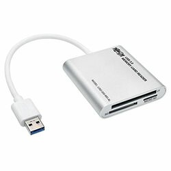 TRIPP LITE U352-000-MD-AL USB 3.0 SUPERSPEED MULTI-DRIVE MEMORY CARD READER/WRITER, ALUMINUM CASE