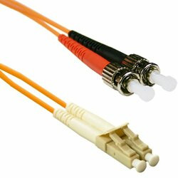 ENET SOLUTIONS, INC. STLC-7M-ENC ENET 7M ST/LC DUPLEX MULTIMODE 62.5/125 OM1 OR BETTER ORANGE FIBER PATCH CABLE 7