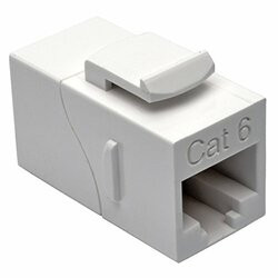 TRIPP LITE N235-001-WH CAT6 STRAIGHT-THROUGH MODULAR IN-LINE SNAP-IN COUPLER RJ45 F/F
