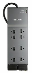 BELKIN COMPONENTS BE108230-06 8-OUTLET SURGE SUPPRESSOR WITH PHONE/MODEM AND COAX PROTECTION