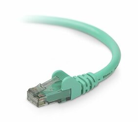 BELKIN COMPONENTS A3L980-04-GRN-S 4FT CAT6 SNAGLESS PATCH CABLE, UTP, GREEN PVC JACKET, 23AWG, 50 MICRON, GOLD PLA