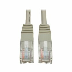 TRIPP LITE N002-001-GY 1FT CAT5E / CAT5  350MHZ MOLDED PATCH CABLE RJ45 M/M GRAY 1FT