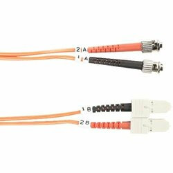 BLACK BOX FO50-003M-STSC FIBER PATCH CABLE 3M MM 50 ST TO SC