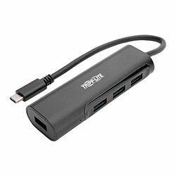 TRIPP LITE U460-004-4AB 4-PORT USB 3.1 GEN 1 PORTABLE HUB - USB TYPE-C (USB-C) TO (X4) USB-A, ALUMINUM,