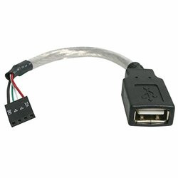 STARTECH.COM USBMBADAPT THIS USB A FEMALE TO MOTHERBOARD HEADER ADAPTER FEATURES A 4-PIN USB HEADER CONN