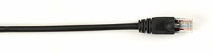 BLACK BOX CAT6PC-025-BK BLACK BOX CONNECT CAT6 250 MHZ ETHERNET PATCH CABLE UTP PVC SNAGLESS BLACK 25 FT