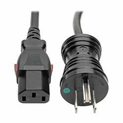 TRIPP LITE P006-L03 NEMA 5-15P TO C13 COMPUTER POWER CORD, LOCKING C13 CONNECTOR - 10A, 125V, 18 AWG