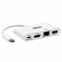 TRIPP LITE U444-06N-H4GU-C USB C TO HDMI MULTIPORT VIDEO ADAPTER CONVERTER 4K W/ USB-A HUB, USB-C PD CHARGI