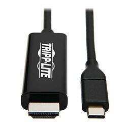 TRIPP LITE U444-003-H4K6BE USB C TO HDMI ADAPTER CABLE USB 3.1 GEN 1 4K M/M USB-C BLACK 3FT