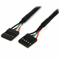 STARTECH.COM USBINT5PIN 18IN USB IDC MOTHERBOARD HEADER CABLE - THIS 18IN INTERNAL USB IDC CABLE FEATURE