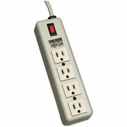 TRIPP LITE 4SPDX WABER-BY-TRIPP LITE 4-OUTLET INDUSTRIAL POWER STRIP, 6-FT. CORD, 5-15P, LIGHTED