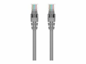 BELKIN COMPONENTS A3L980-20-S 20FT CAT6 SNAGLESS PATCH CABLE, UTP, GRAY PVC JACKET, 23AWG, 50 MICRON, GOLD PLA
