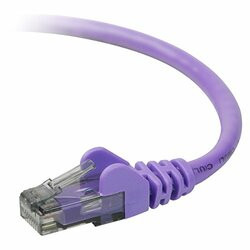 BELKIN COMPONENTS A3L980-03-PUR-S PATCH CABLE - RJ-45 - MALE - RJ-45 - MALE - UNSHIELDED TWISTED PAIR (UTP) - 3 FE