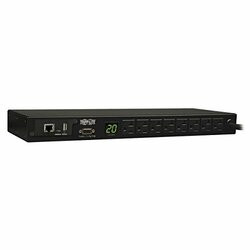 TRIPP LITE PDUMNH20HV 3.2-3.8KW SINGLE-PHASE MONITORED PDU, 200-240V OUTLETS (8-C13), C20/L6-20P ADAPT