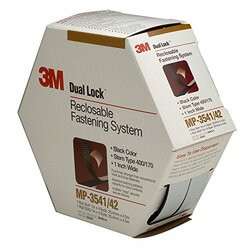 3M DISPLAY MATERIALS AND SYSTE MP3541/MP3542 3M DUAL LOCK RECLOSABLE FASTENER MP3541/MP3542, BLACK, 1 IN X 5 YD, TYPE 400/170