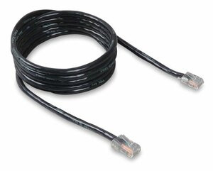 BELKIN COMPONENTS A3L781-03-BLK PATCH CABLE - RJ-45 - MALE - RJ-45 - MALE - 3 FEET - EIA/TIA-568 CATEGORY 5E - B