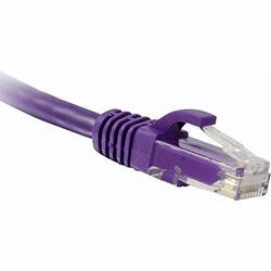 ENET SOLUTIONS, INC. C6-PR-1-ENC ENET CAT6 PURPLE 1 FOOT PATCH CABLE WITH SNAGLESS MOLDED BOOT (UTP) HIGH-QUALITY