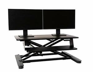 ERGOTECH GROUP, INC. FDM-EDESK ELECTRIC SIT STAND DESKTOP CONVERTER DESIGNED W/36 UPPER DISPLAY SURFACEA AND LO