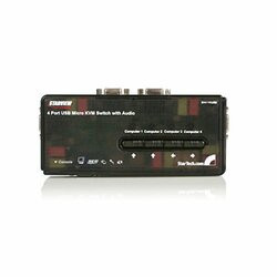 STARTECH.COM SV411KUSB CONTROL 4 USB ENABLED COMPUTERS WITH THIS COMPLETE KVM KIT INCLUDING CABLES - US