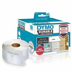 DYMO 1933083 DYMO LW DURABLE 1IN X 1IN WHITE POLY, 1700 LABELS