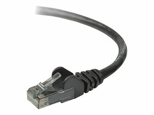BELKIN COMPONENTS A3L980-06IN-BKS 6IN CAT6 SNAGLESS PATCH CABLE, UTP, BLACK PVC JACKET, 23AWG, 50 MICRON, GOLD PLA