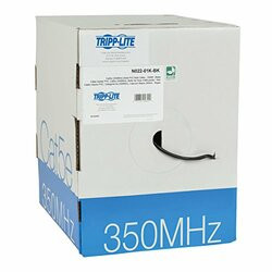 TRIPP LITE N022-01K-BK 1000FT CAT5 / CAT5E BULK CABLE SOLID CMR PVC 350MHZ BLACK 1000FT